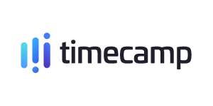 TimeCamp company logo in black and blue colours