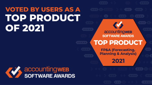 Accountingweb Software Awards Top Product of 2021 logo